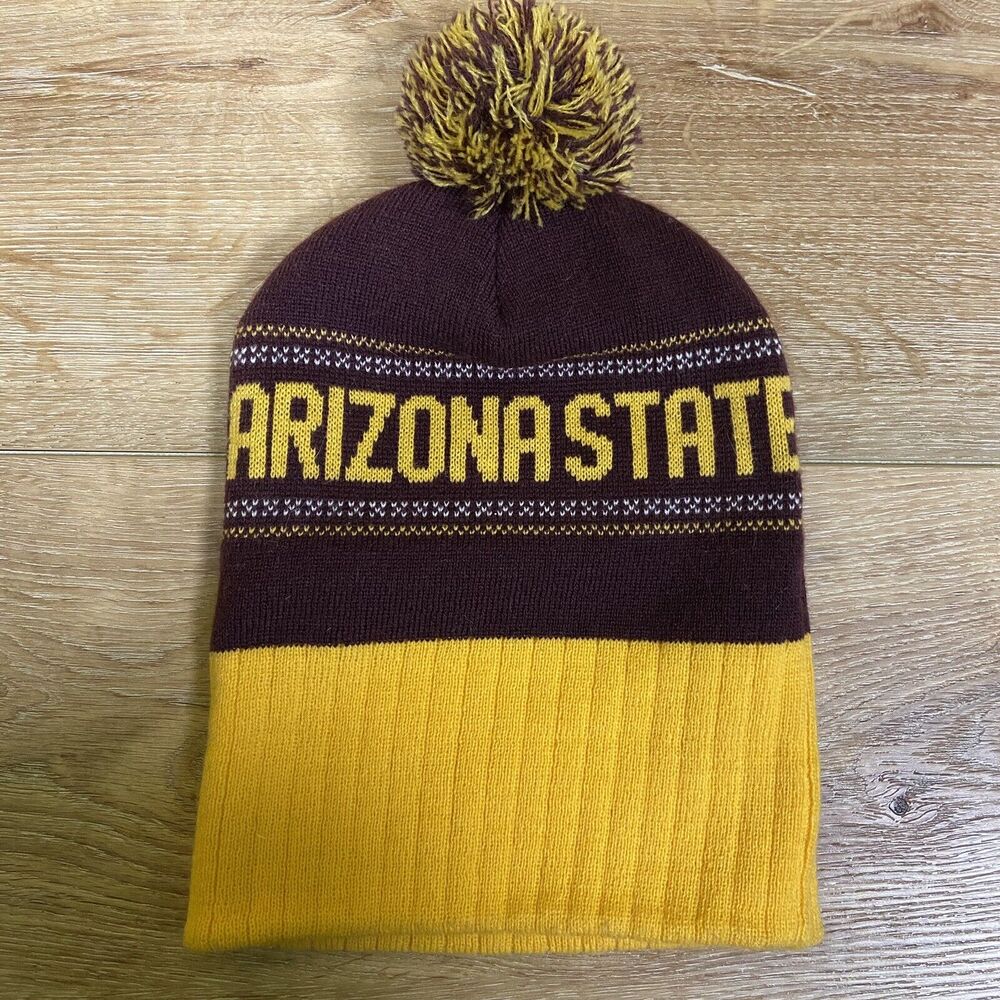 Arizona State Sun Devils Beanie Pom Pom NCAA Captivating Headwear Hat